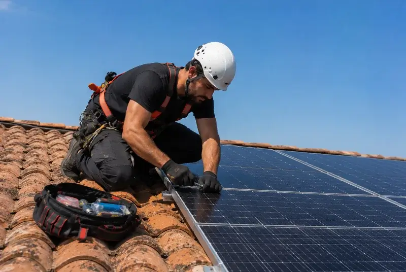 Maintenance et monitoring de panneaux solaires à Lacombe